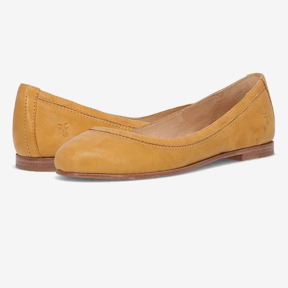 Frye Leather Carrie Ballet Shoes - Picture 1 of 9